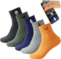 Cozy Halloween Embroidered Crew Socks – 5-Pair Set image 1