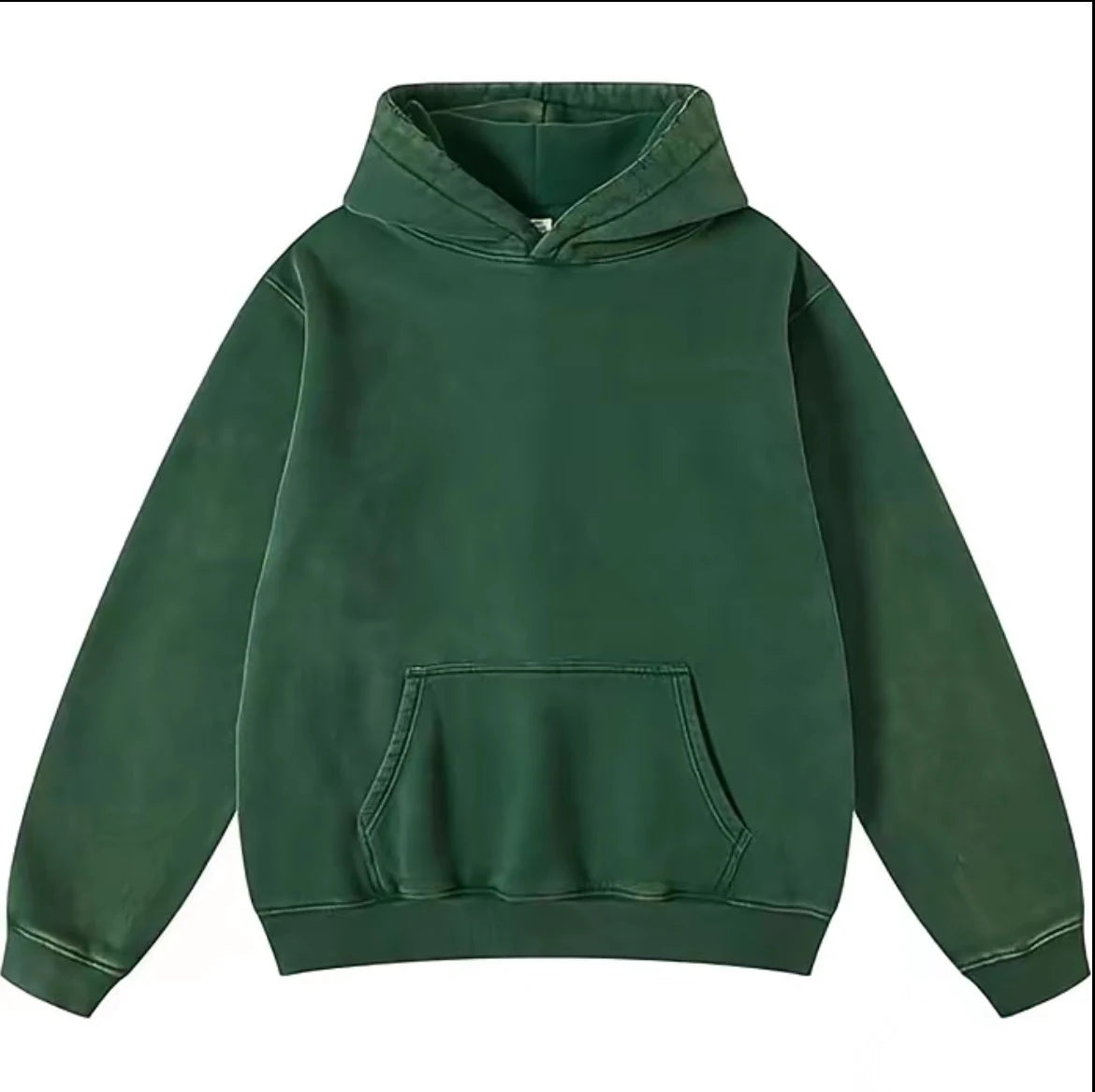 Vintage Wash Oversized Fleece Pullover Hoodie image 1
