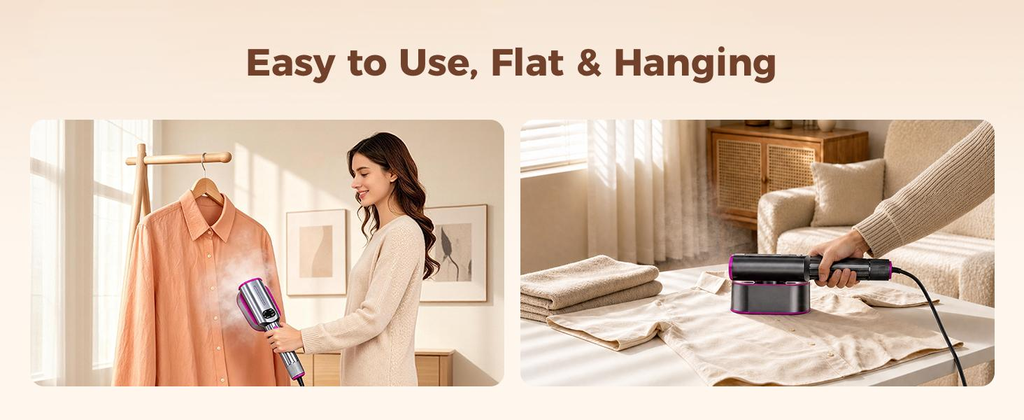 2-in-1 Handheld Garment Steamer & Travel Iron image 13