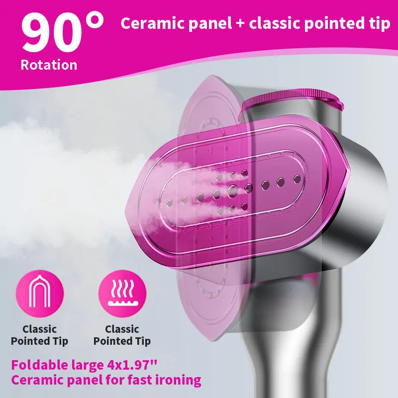 2-in-1 Handheld Garment Steamer & Travel Iron image 5