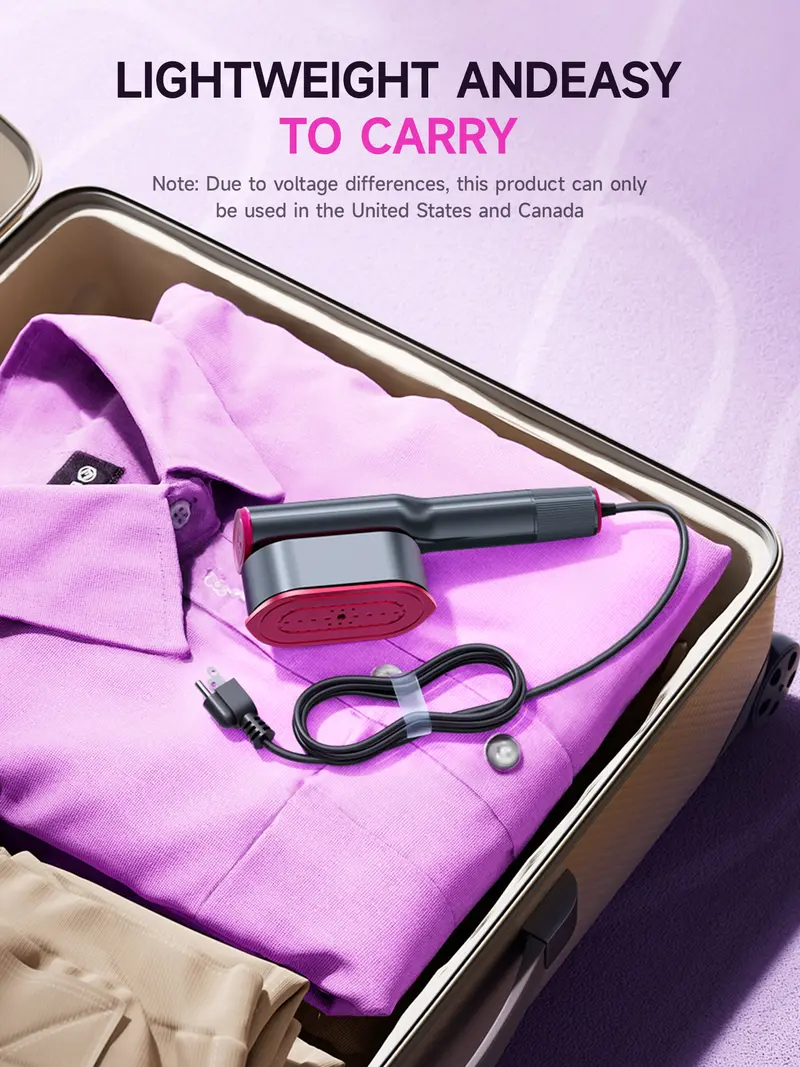 2-in-1 Handheld Garment Steamer & Travel Iron image 6