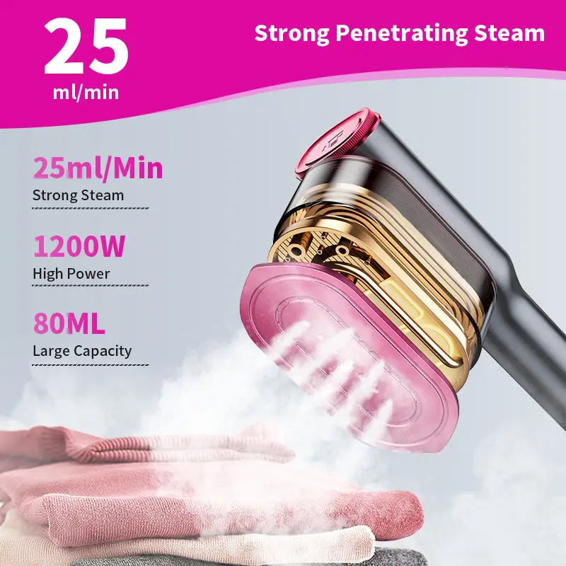 2-in-1 Handheld Garment Steamer & Travel Iron image 8