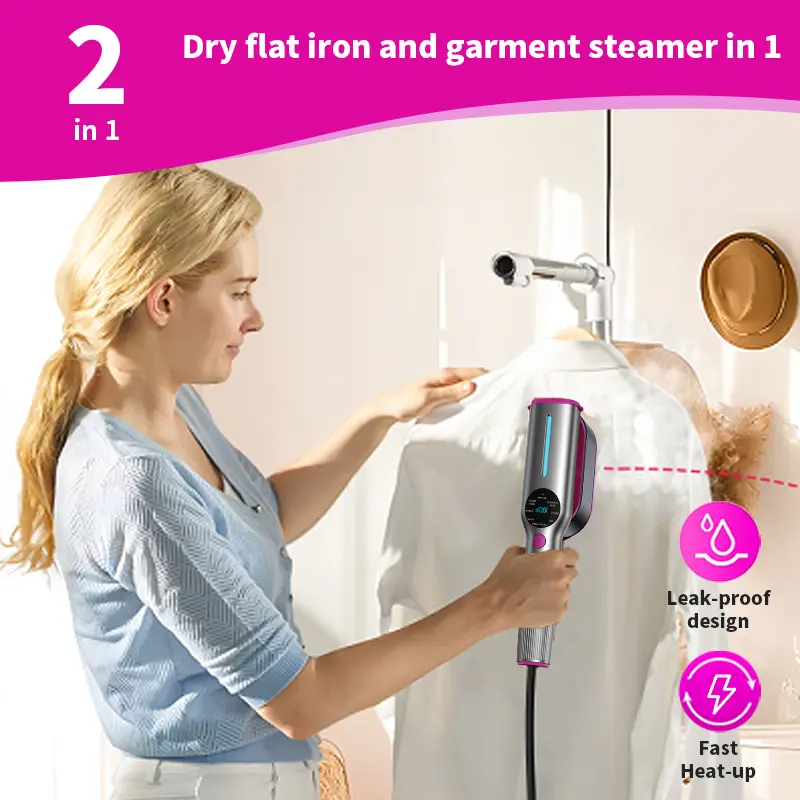 2-in-1 Handheld Garment Steamer & Travel Iron image 10
