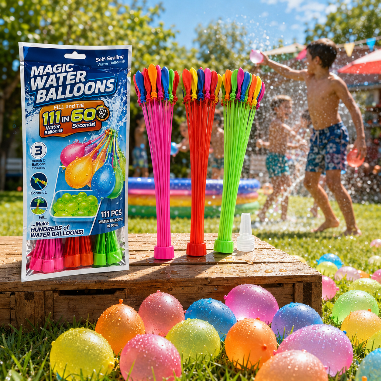 111-Pack Rapid-Fill Self-Sealing Water Balloons image 5