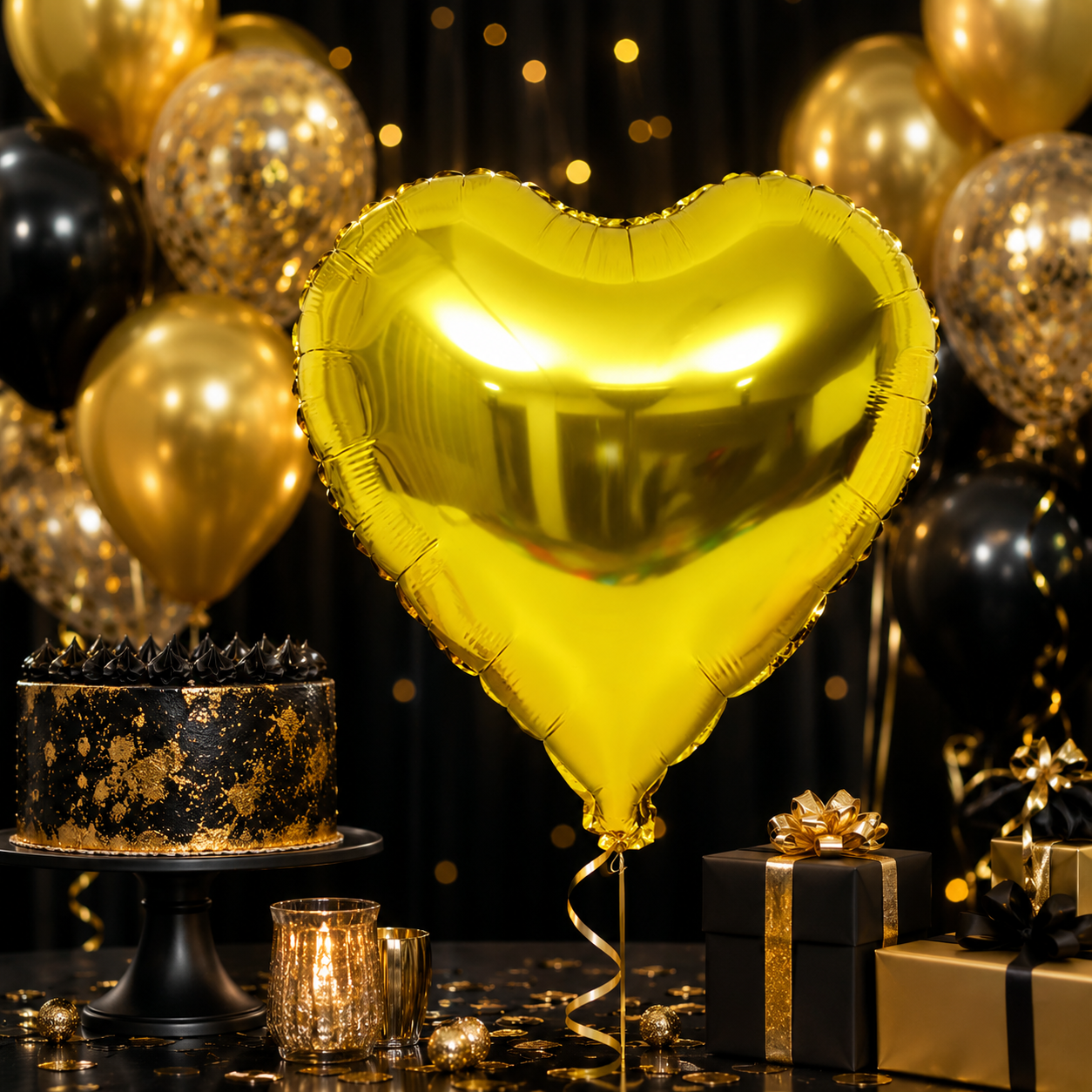 Metallic Heart Foil Balloons image 6