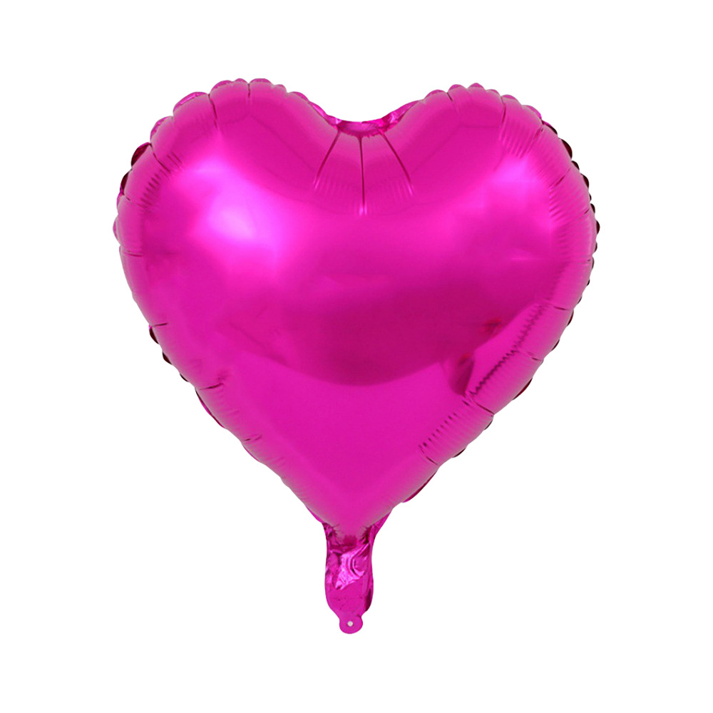 Metallic Heart Foil Balloons