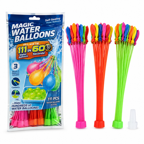 111-Pack Rapid-Fill Self-Sealing Water Balloons